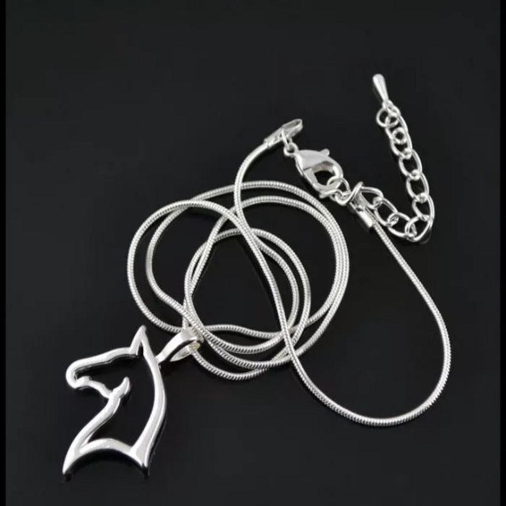 NEW!💙💎HORSE🐴NECKLACE💎💙EQUESTRIAN WESTERN GIFT - Picture 2 of 8